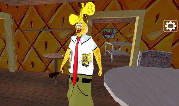 neighbor siren Sponge head Escape : granny scary screenshot 4