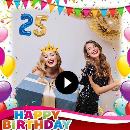 video de cumpleaños 🎈 con musica y fotos screenshot 6