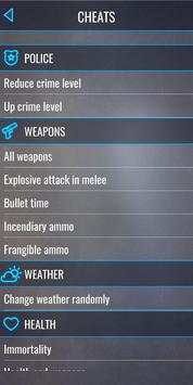 Top Cheats for GTA 5 скриншот 8