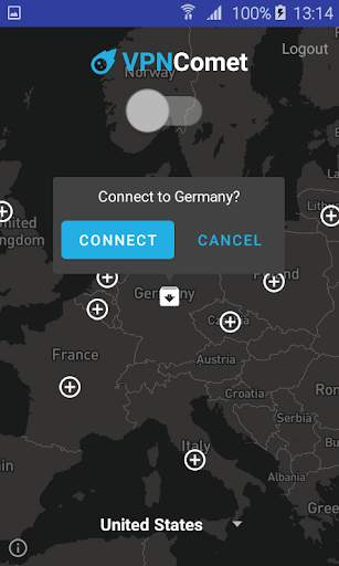 Free VPN - VPNComet screenshot 1