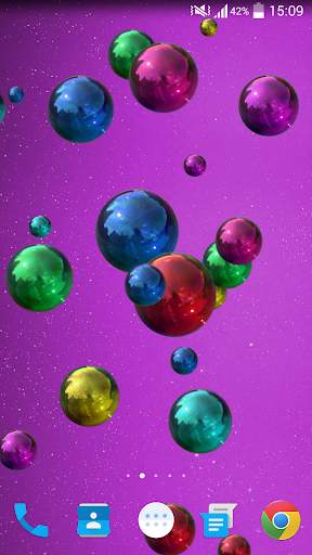 Space Bubbles Live Wallpaper screenshot 5