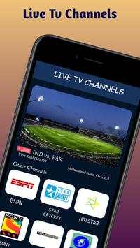 Live TV Channels: Cricket, News, Movies Guide screenshot 2