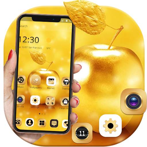 Gold Luxury Apple Theme For XS 1.1.3