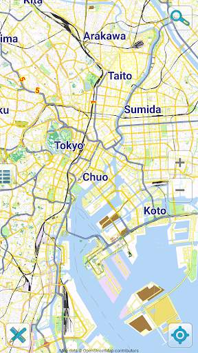 Map of Tokyo offline screenshot 1