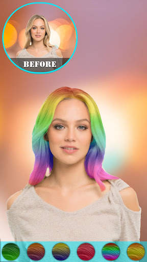 Cabina di cambia colore dei capelli screenshot 5