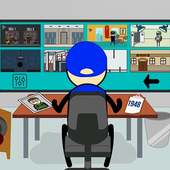 Five nights guard Stickman icon
