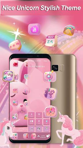 Nice Unicorn Theme for Computer Launcher screenshot 2