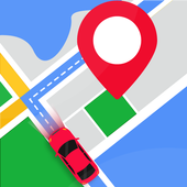 Voice Navigate, Maps Route Traffic Alert Direction icon