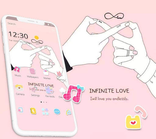 Pink Infinite Love Theme screenshot 1