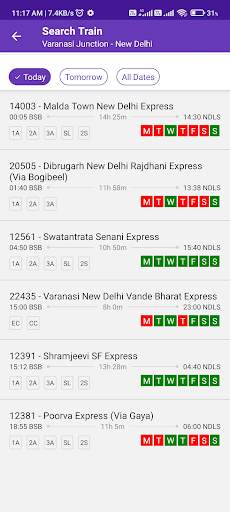 Train Enquiry PNR Status screenshot 2