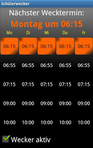 Schülerwecker Lite screenshot 1