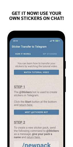 Sticker Transfer WhatsApp To Telegram screenshot 3