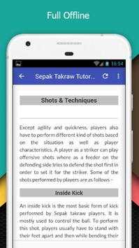 Tutorials for Sepak Takraw Offline screenshot 5