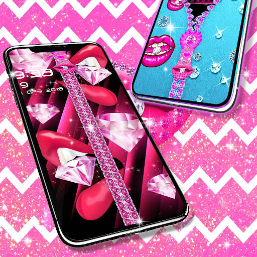 Diamond lips lock screen screenshot 2