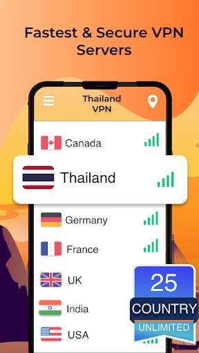Thailand VPN - Free VPN Proxy Server & Secure screenshot 2
