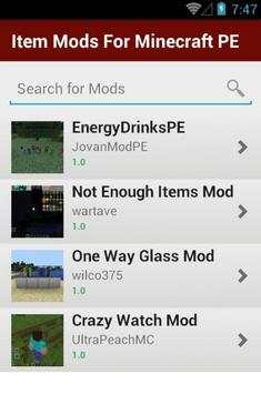 Item Mods For Minecraft PE screenshot 7