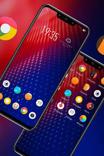 Colorful theme Moto Z4 launcher screenshot 2