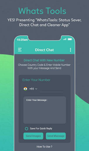 Whats Tools - Status Saver, Direct Chat & 12  tool screenshot 2