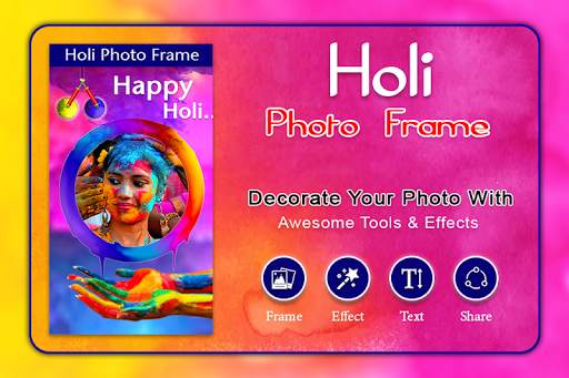 Holi Photo Frame screenshot 1