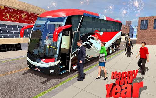 Simulator Bus Pelatih Kota: Game Bus 2021 screenshot 2