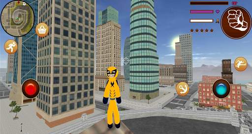 Wolveine Stickman Rope Hero Miami Mafia Simulator screenshot 1
