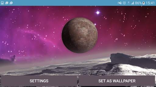 Space Landscape 3D wallpaper screenshot 7