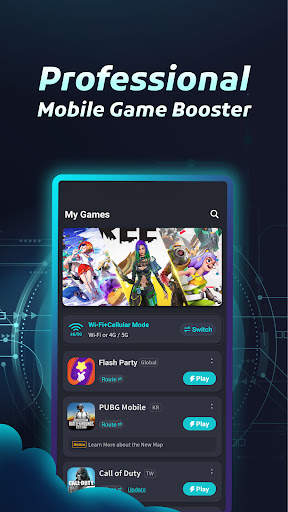 Tap Booster - Gaming VPN screenshot 1