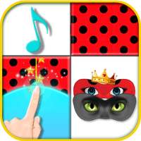 Piano Ladybug Noir tiles logo