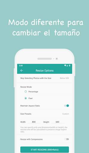 Foto comprimir y redimensionar screenshot 4