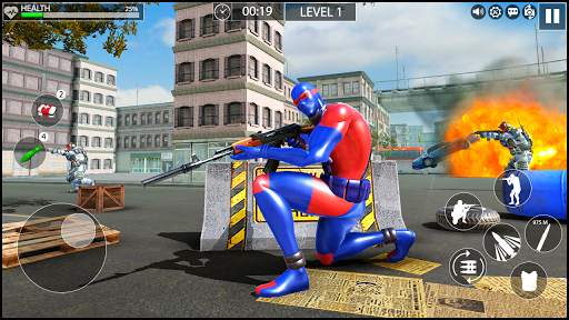 Action Hero Spider Power Shooter 2k20 : Free Games screenshot 2