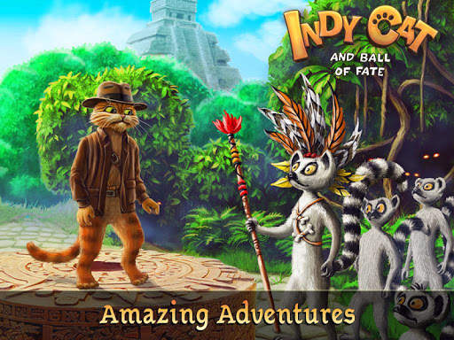 Indy Cat: Match 3 Adventure 17 تصوير الشاشة