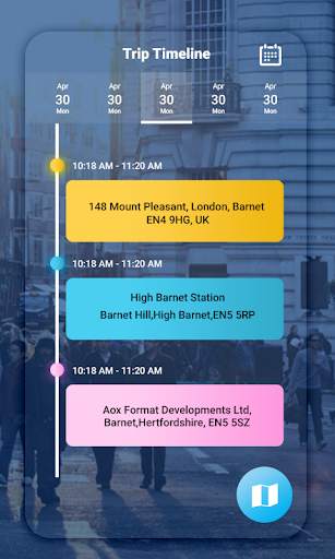 Map Location Timeline screenshot 1
