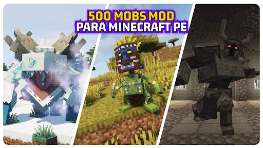 500 mobs mod para Minecraft PE screenshot 1