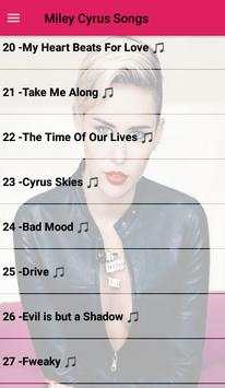 Miley Cyrus Songs Offline 50 Songs ♫ screenshot 3