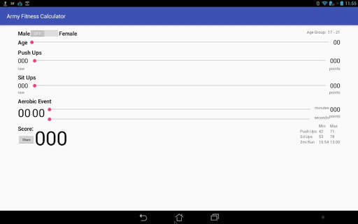 Army Fitness Calculator (ACFT/APFT) screenshot 10