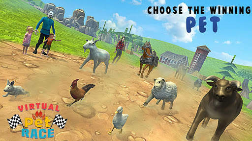Virtual Village Pet Run-Street Racing & Chase screenshot 2