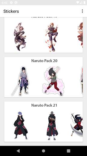 Konoha Stickers Aniem WastickerApps be a Hokague screenshot 4