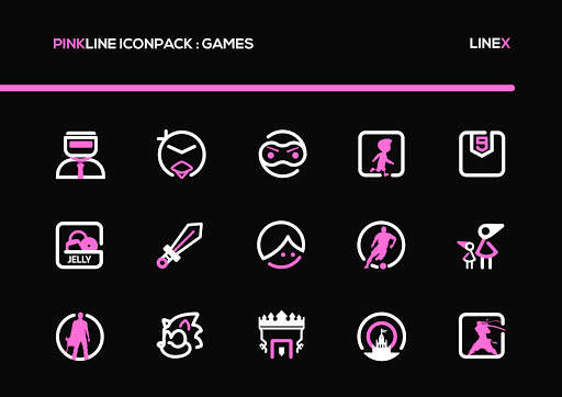 PinkLine Icon Pack : LineX Pink Edition screenshot 3