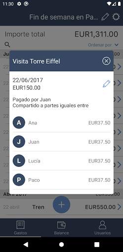 Dividir gastos entre amigos - Compartir costes screenshot 8