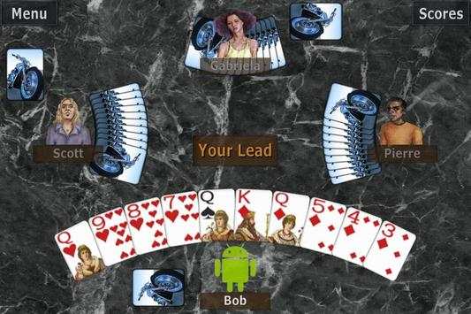 GrassGames' Hearts Lite screenshot 2