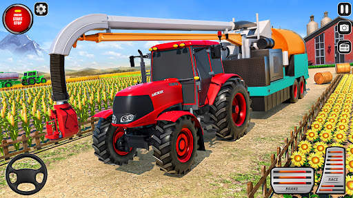Tractor Farming Driving Games screenshot 1