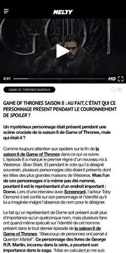 melty - Actu, Quiz et Vidéos screenshot 2