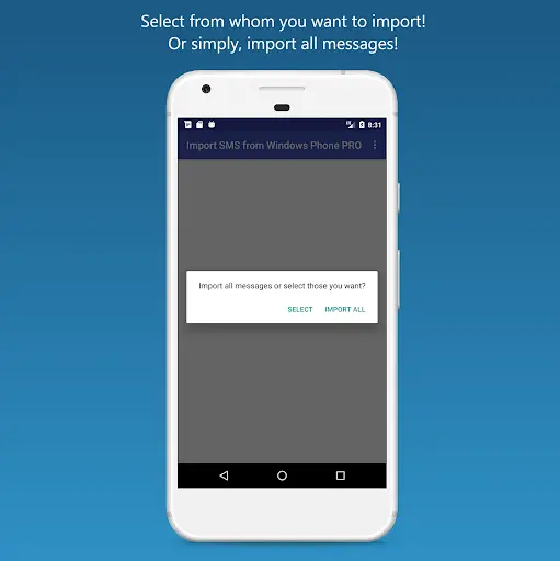 Import SMS from Windows Phone screenshot 2