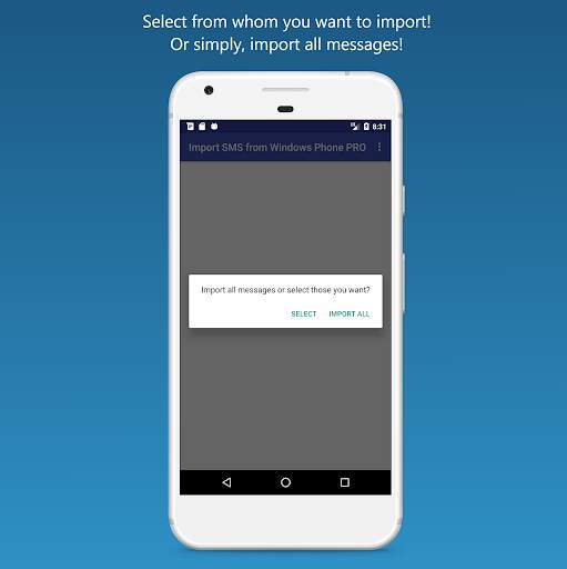 Import SMS from Windows Phone screenshot 2