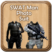SWAT Man Photo Suit أيقونة