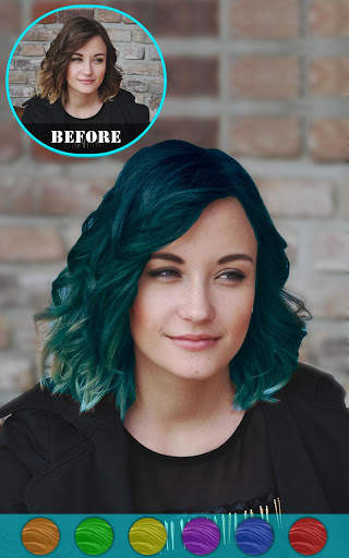 Cabina di cambia colore dei capelli screenshot 14