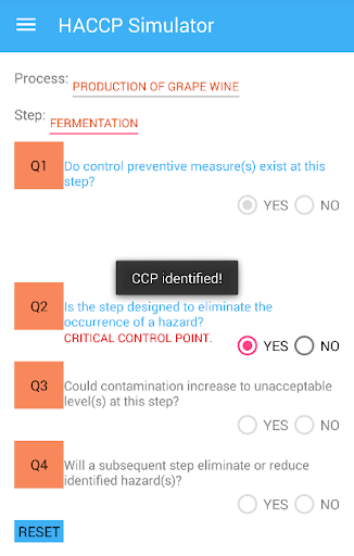 HACCP Simulator screenshot 2