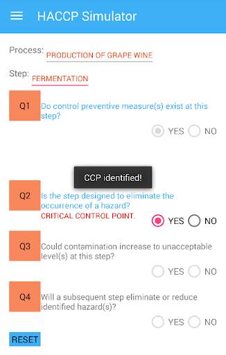 HACCP Simulator screenshot 2