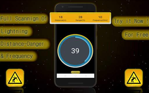 Lightning Detector : Lightning Distance Simulator screenshot 4
