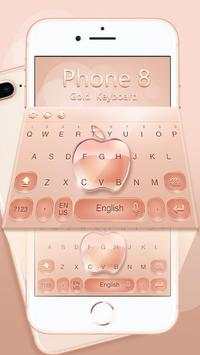 Keyboard for Phone 8 Gold screenshot 2